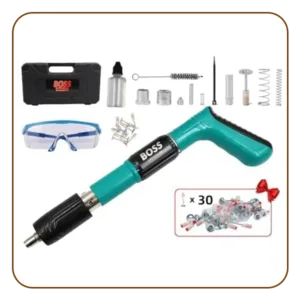 3 Gears Premium Cement Wall Nail Gun - Boss Nail Wall Fastening Tool with 10 Steel Nails