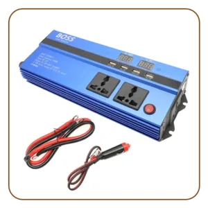 Boss  3000W Car power Inverter Power Your Devices Anywhere with USB Ports and AC Sockets DC 12V to AC 220V Can be used at home with 12 v battery and cars also with lighter socket
