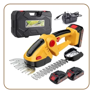Cordless Hedge Trimmer - Electric Shrub Cutter with Rechargeable Battery & Charger for Effortless Hedge Clipping, Grass Trimming, and Pristine Landscaping